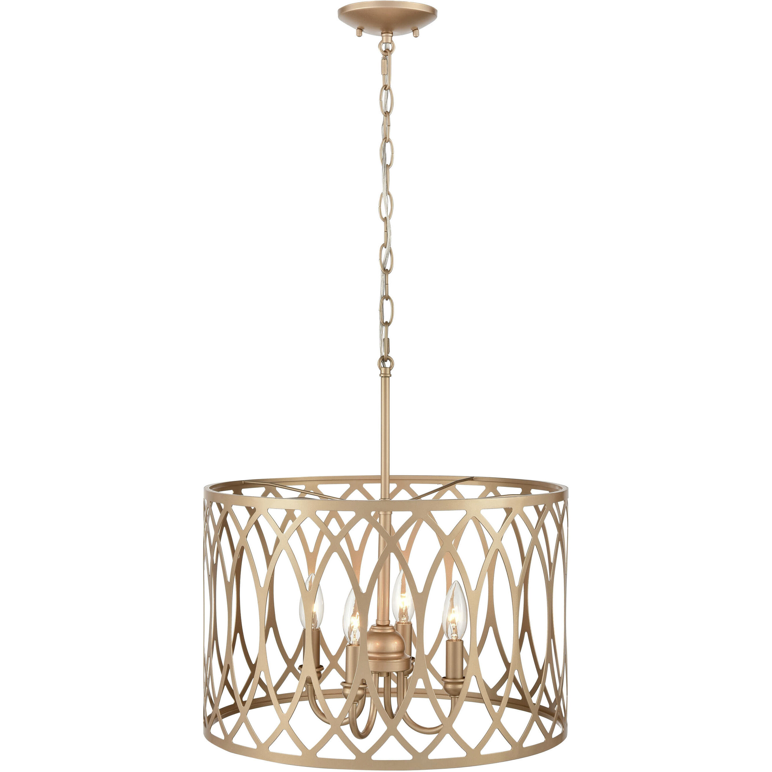 Arelyn 4 Light 18 inch Painted Modern Gold Pendant Ceiling Light